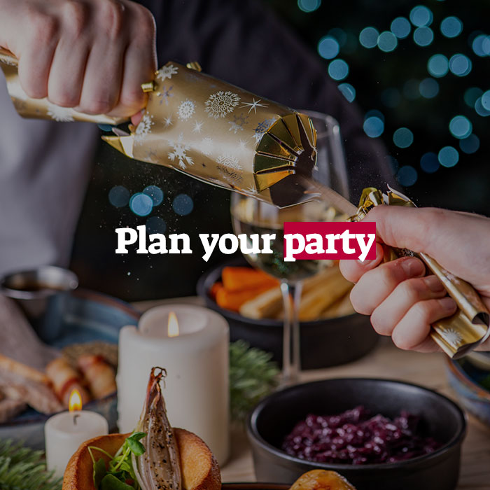 Make a group booking. Christmas at The Hen & Chickens Theatre Bar in outlet-town]